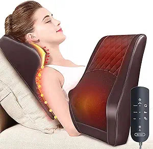 Back Massager Neck Massager with Heat, Shiatsu Massage Pillow for Pain Relief, Massagers for Neck and Back, Shoulder, Leg, Christmas Gifts for Men Women Mom Dad, Stress Relax at Home Office and Car