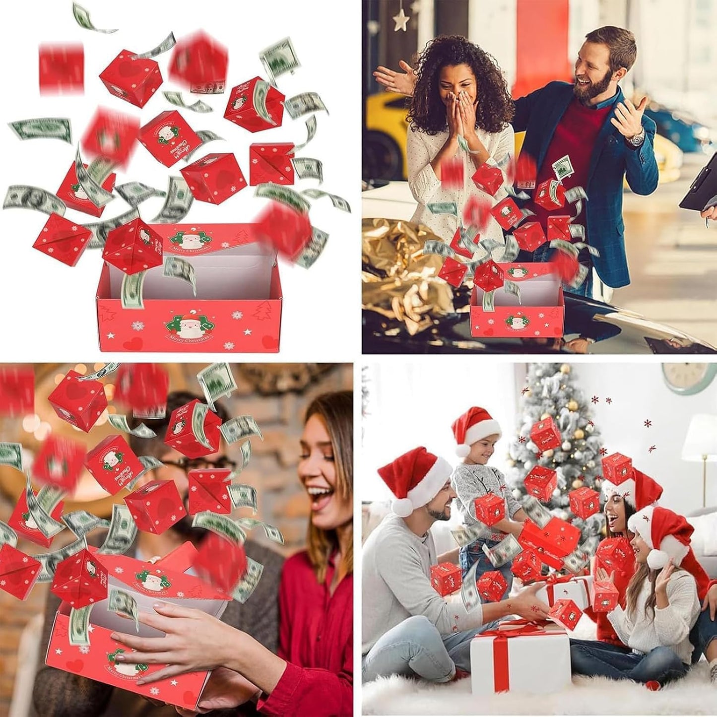 Christmas Exploding Money Gift Box